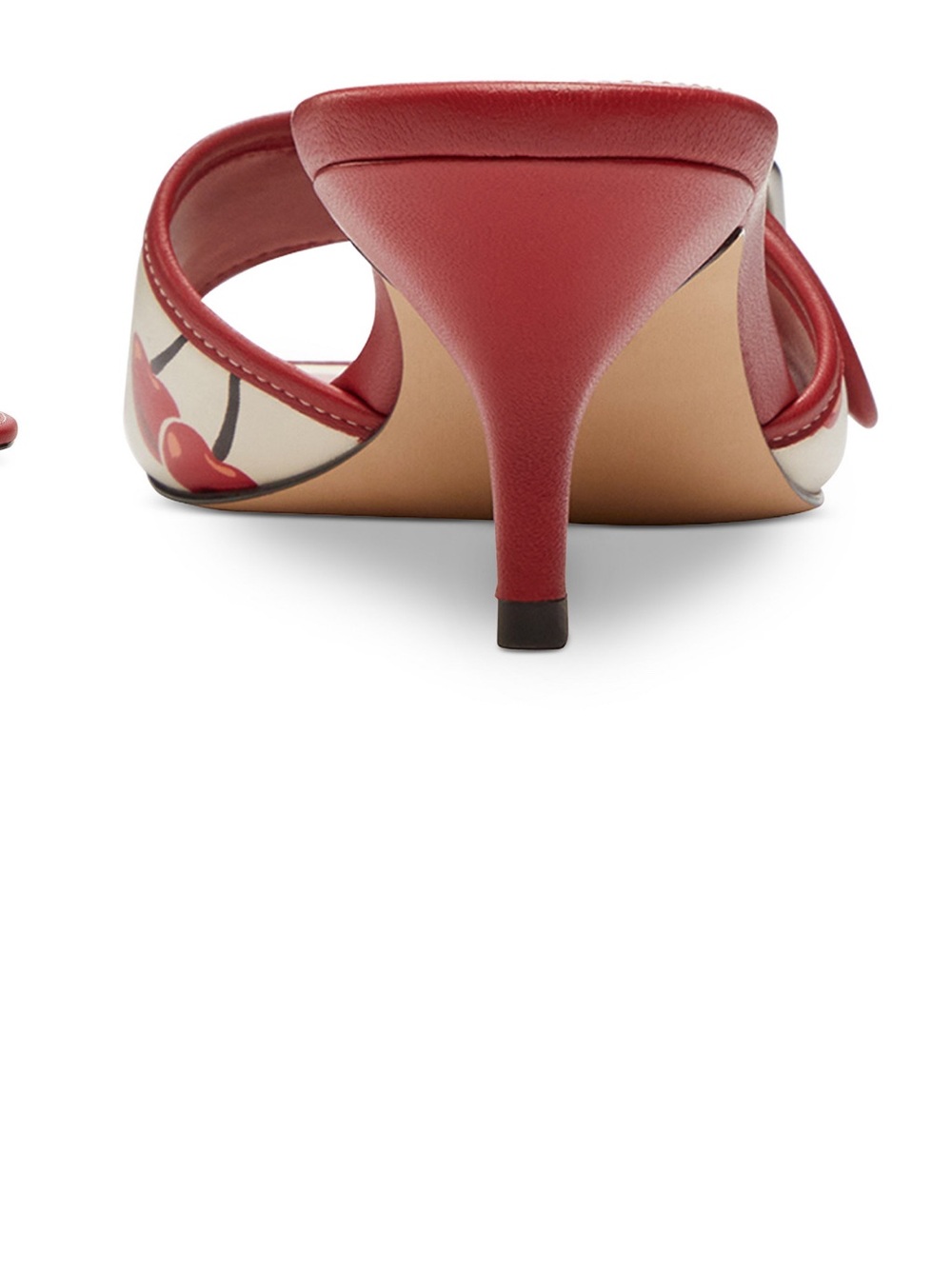 COACH Red Cherry Print Buckle Slide Sandals - Picture 5 of 5